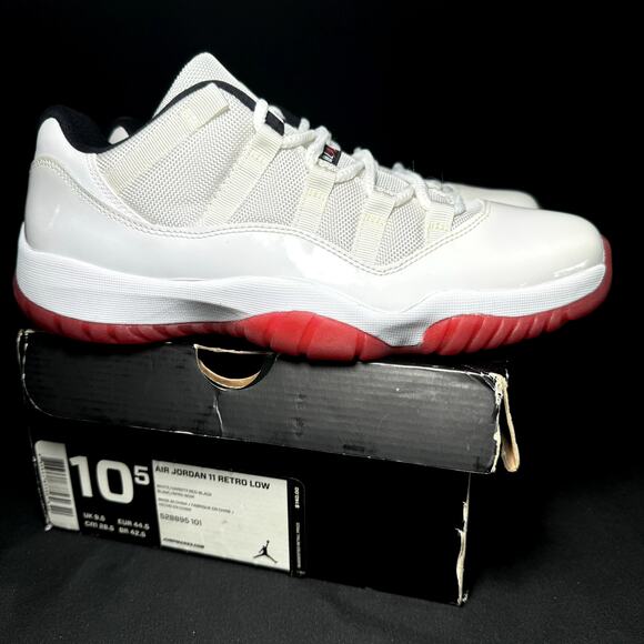 Size Nike Air Jordan 11 Retro Low Cherry Bottom 2012 Men's
